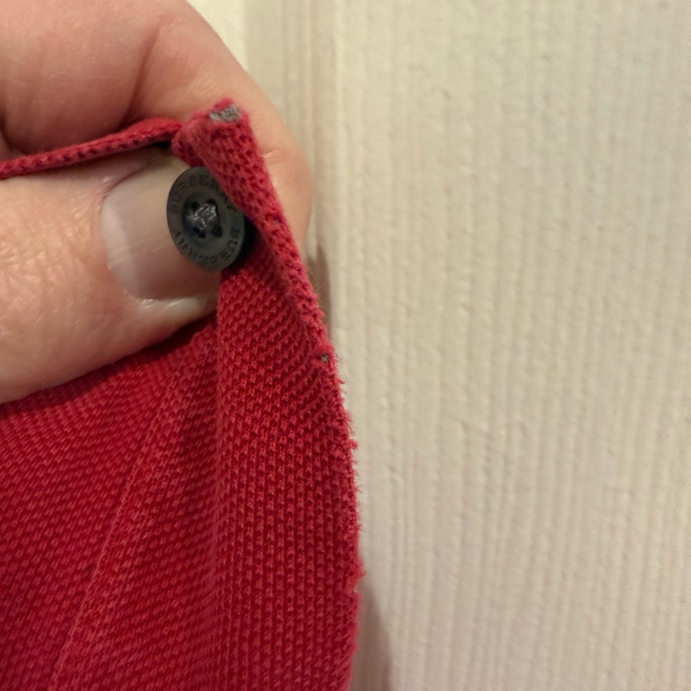 Burberry Red Polo Shirt - Picture 4 of 4